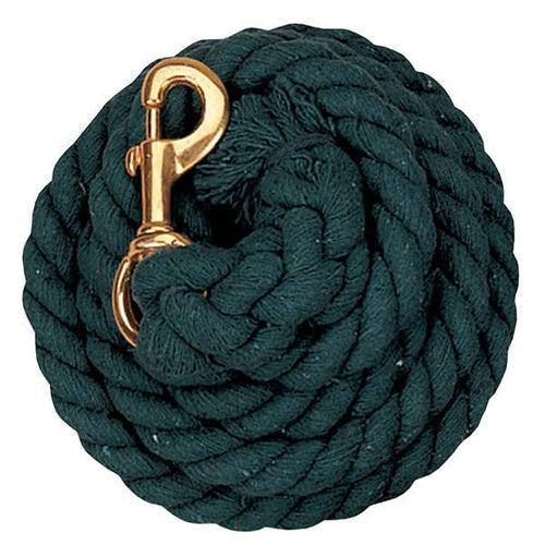 Weaver Leather Cotton Lead Rope With Brass Plated 225 Snap (5/8 x 10')