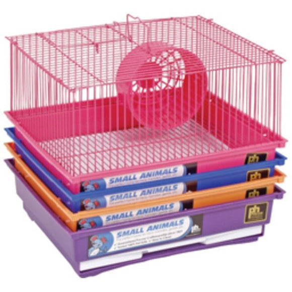 1 STORY GERBIL & HAMSTER CAGE (14X11X8.75 INCH, ASSORTED)