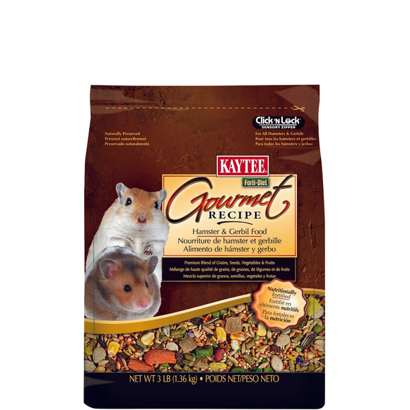 Kaytee Forti-Diet Gourmet Recipe Hamster and Gerbil Food (3 lb)