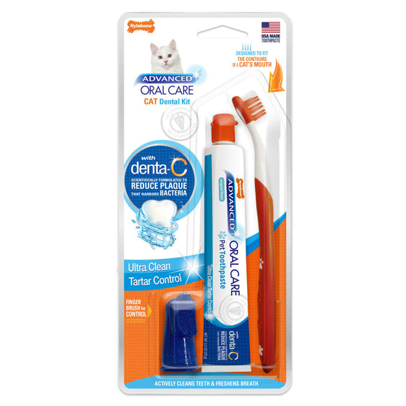 Nylabone Advanced Oral Care Cat Dental Kit