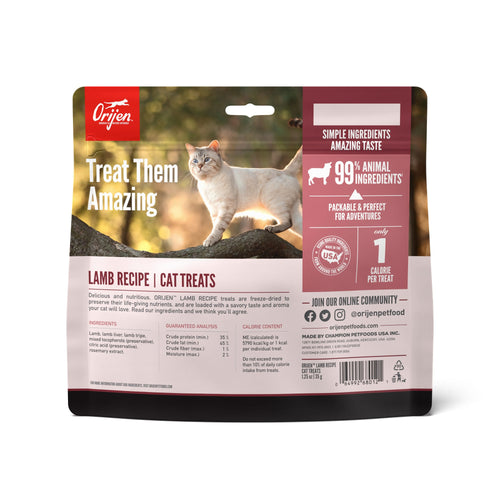 ORIJEN Grass-Fed Lamb Formula Freeze-Dried Cat Treats