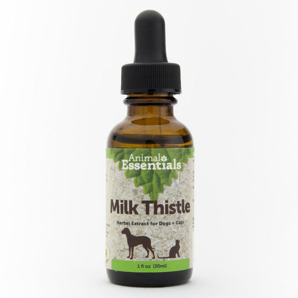 Animal Essentials Milk Thistle Herbal Extract for Dogs and Cats (1 oz)