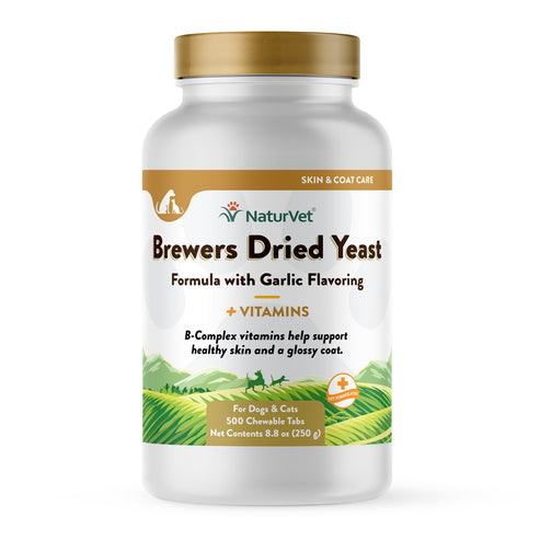 NaturVet Brewers Dried Yeast Formula with Garlic Flavoring Plus Vitamins