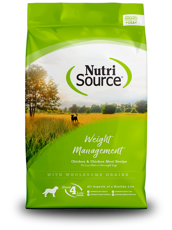 NutriSource® Weight Management Chicken and Rice Recipe Dog Food