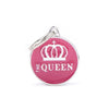MyFamily Charms Small The Queen ID Tag (Media, Pink)