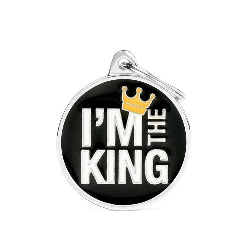 MyFamily ID Tag Big Circle I'm The King