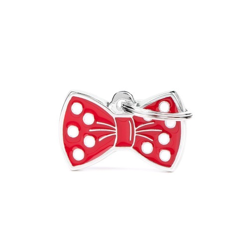 MyFamily ID Tag Bow Tie Red (Media, Red)