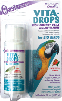 Oasis Vita-Drops for Big Birds (2 oz)