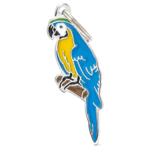 MyFamily Wild Parrot ID Tag (Media, Blue)