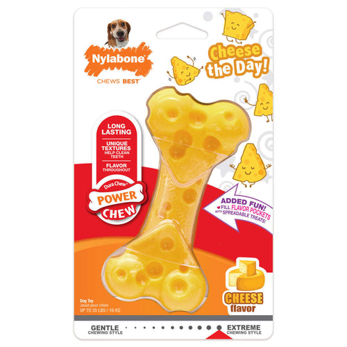 Nylabone Power Chew Cheese Dog Toy (Medium)