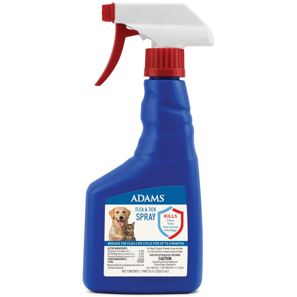 Adams Flea and Tick Spray for Cats and Dogs