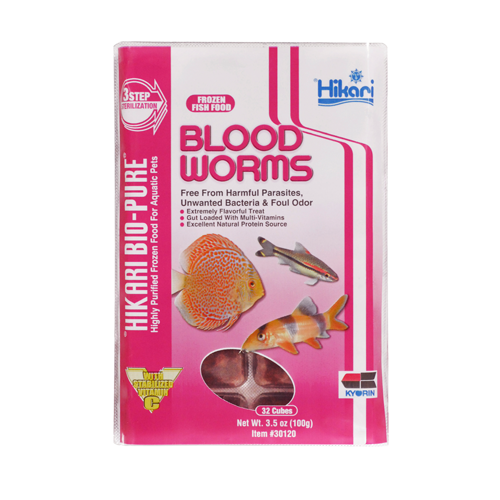 Hikari Frozen Blood Worms (3.5-oz)