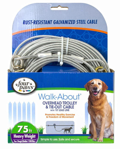 Four Paws® Walk-About® Dog Trolley Exerciser - Heavy Weight (75 feet)