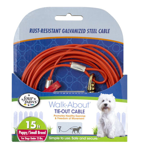 Four Paws® Walk-About® Puppy Tie-Out Cable (15 feet)