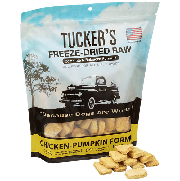 Tucker's Freeze-Dried Raw Chicken-Pumpkin Dog Food (14 oz)