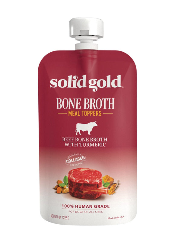 Solid Gold Beef Bone Broth with Turmeric (8 Oz.)