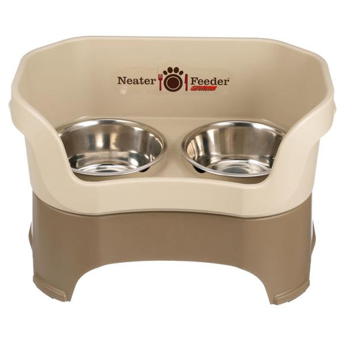 Neater Pets DELUXE Neater Feeder for Dogs (Large, Cappuccino)