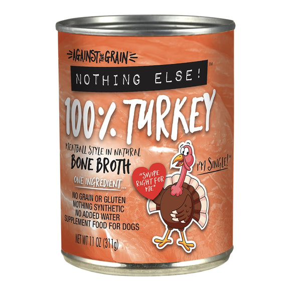 Against the Grain Nothing Else Turkey Dog Food (11-oz, single can)
