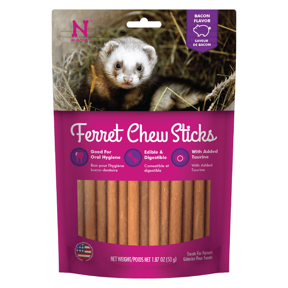 N-Bone® Ferret Chew Sticks Bacon Flavor (1.87 oz)