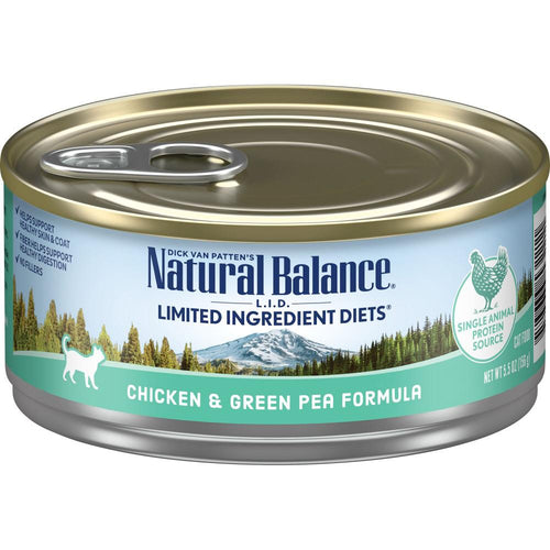 Natural Balance L.I.D. Limited Ingredient Diets Chicken & Green Pea Canned Cat Food