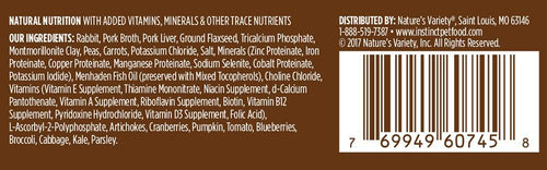Nature's Variety Instinct Grain-Free Rabbit Formula Canned Dog Food