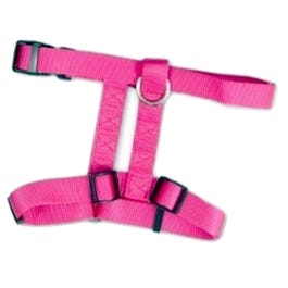 Adjustable Dog Harness, Hot Pink, 1 x 28-36-In.