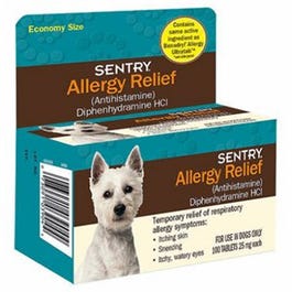 Dog Allergy Relief Tablets, 100-Ct.