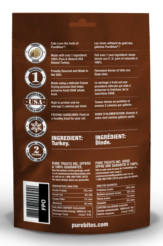 PureBites Turkey Freeze Dried Cat Treats (.92 oz)