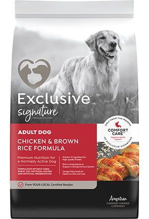 Exclusive Signature Adult Dog Chicken & Brown Rice Formula (30 lb)