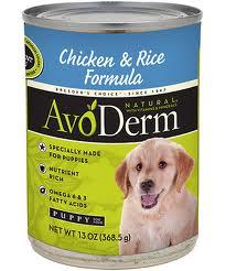 AvoDerm Chicken and Rice Puppy Formula Canned Food