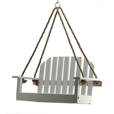 Audubon/woodlink-Rustic Farmhouse Platform Swing Feeder- White (White)