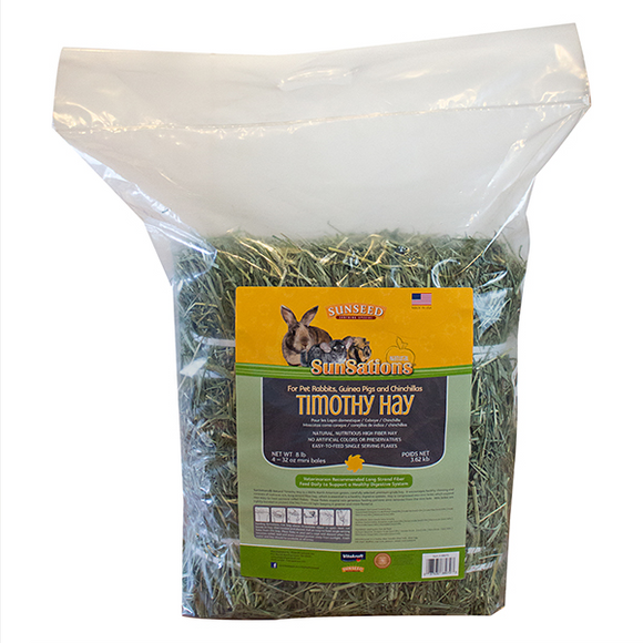 SUN SEED SUNSATIONS NATURAL TIMOTHY HAY (8 lbs)