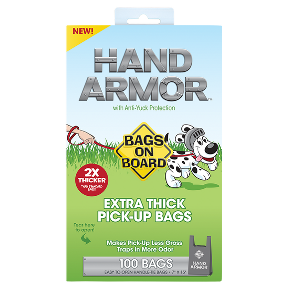 Bags on Board Extra Thick Hand Armor Waste Pick-Up Bags (100 Bags)