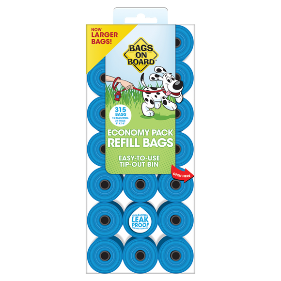 Bags on Board Economy Pack Refill Waste Pick-Up Bags (21 rolls)