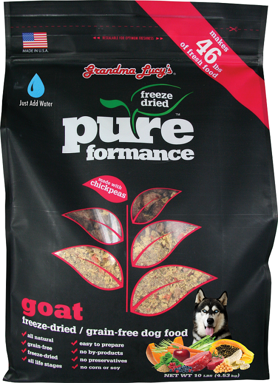 Grandma Lucy's Pureformance Goat and Chickpea Freeze Dried Grain Free Dog Food