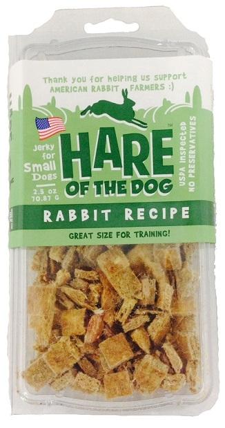Hare of the Dog 100% Rabbit Training Jerky Treats for Dogs
