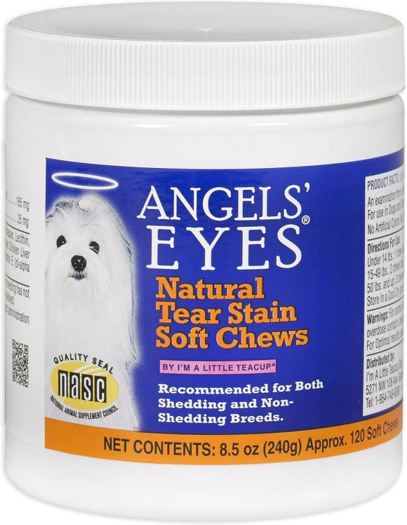 Angels' Eyes Natural Tear Stain Soft Chews Chicken Flavor Dog Supplement
