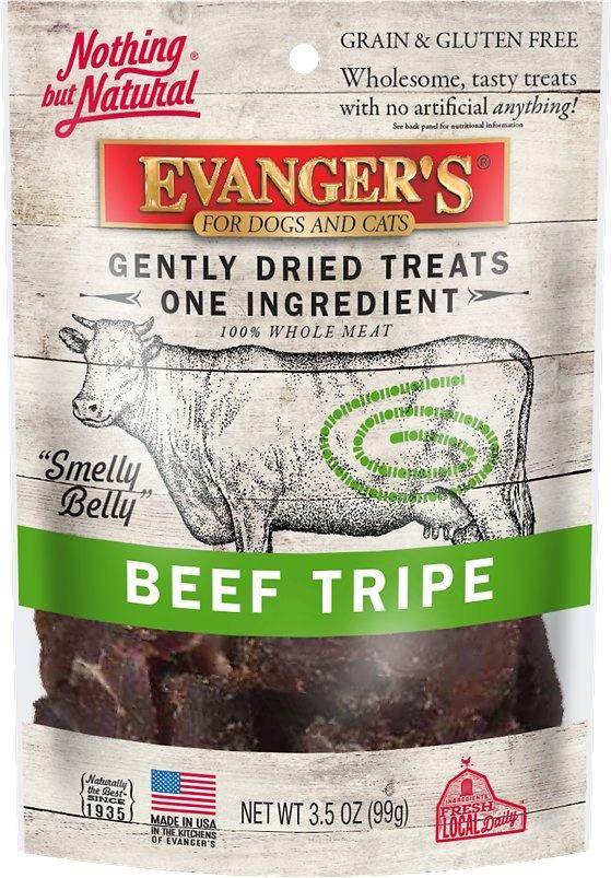 Evanger's Raw Freeze Dried Grain Free Beef Tripe Dog and Cat Treats
