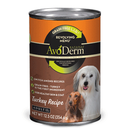 Avoderm Revolving Menu LID Grain Free Turkey Recipe Adult Canned Dog Food