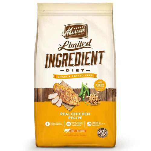 Merrick Limited Ingredient Diet Adult Grain Free Chicken Recipe Dry Dog Food Phoenix AZ Scottsdale AZ Pet Food Depot