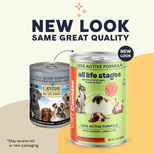 CANIDAE® All Life Stages Less Active Formula with Chicken, Lamb & Fish Wet Dog Food (13 oz, single can)