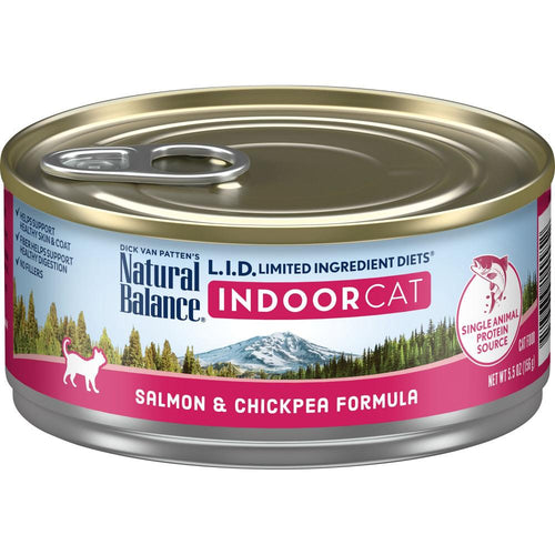 Natural Balance L.I.D. Limited Ingredient Diets Salmon & Chickpea Indoor Canned Cat Food