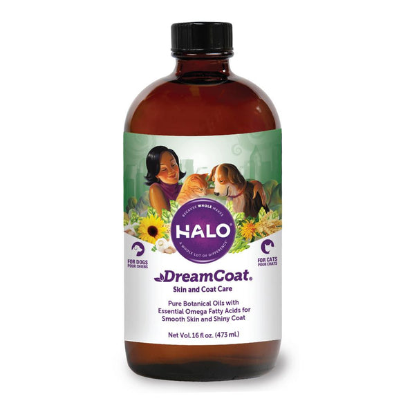 Halo Dream Coat Meal Enhancement Oil for Dogs & Cats