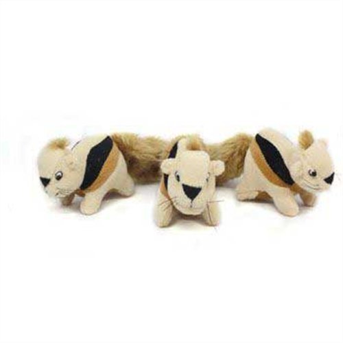 Kyjen’s Hide-A-Squirrel Puzzle Plush Dog Toy (3 Pack)
