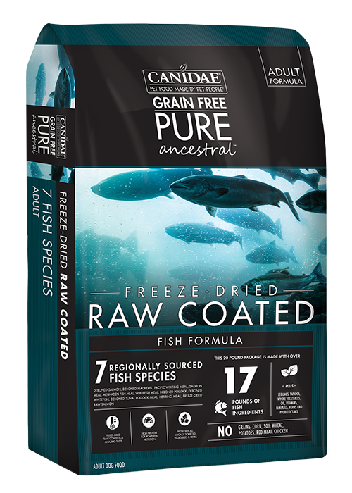 Canidae PURE Ancestral Grain Free Fish Formula with Salmon, Mackerel, & Pacific Whiting Raw Coated Dry Dog Food