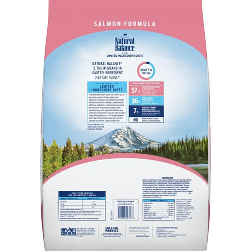 Natural Balance L.I.D. Limited Ingredient Diets High Protein Salmon Recipe Dry Cat Food