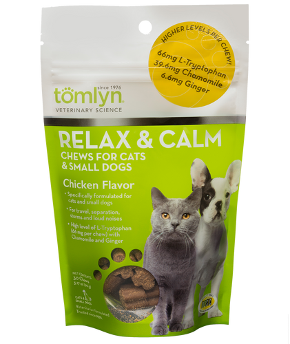 Tomlyn Relax & Calm Chews for Cats and Small Dogs (30 Chews)