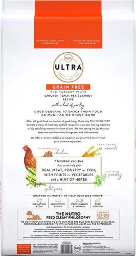 Nutro Ultra Adult Grain Free Chicken, Split Pea, & Carrot Recipe Dry Dog Food