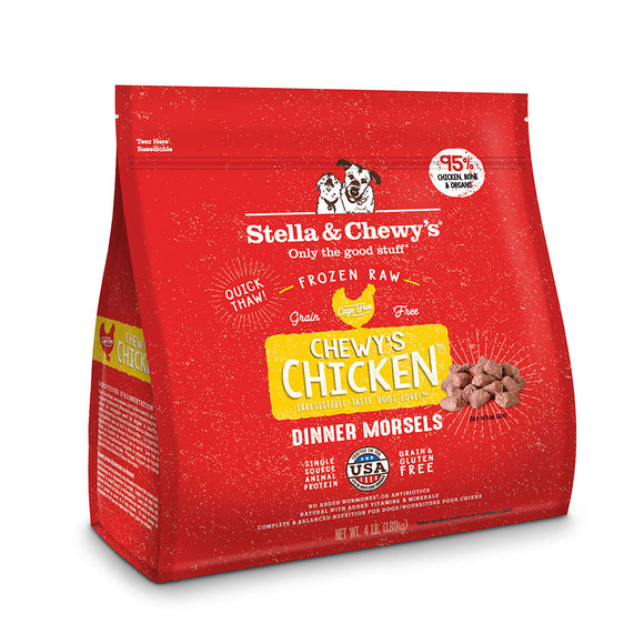 Stella & Chewy’s Chicken Frozen Raw Dinner Morsels (4-lb)