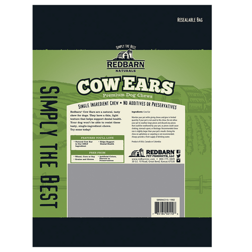 Redbarn Naturals Cow Ears Dog Treats (10-pack)